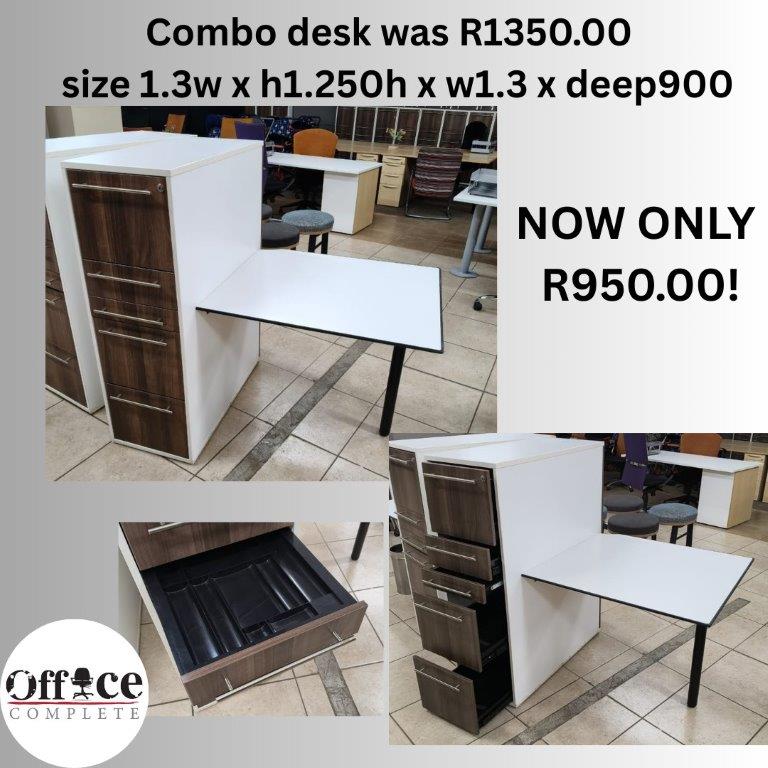D04 - Combo desk small size h1250 x w1.3 x d900 R950.00